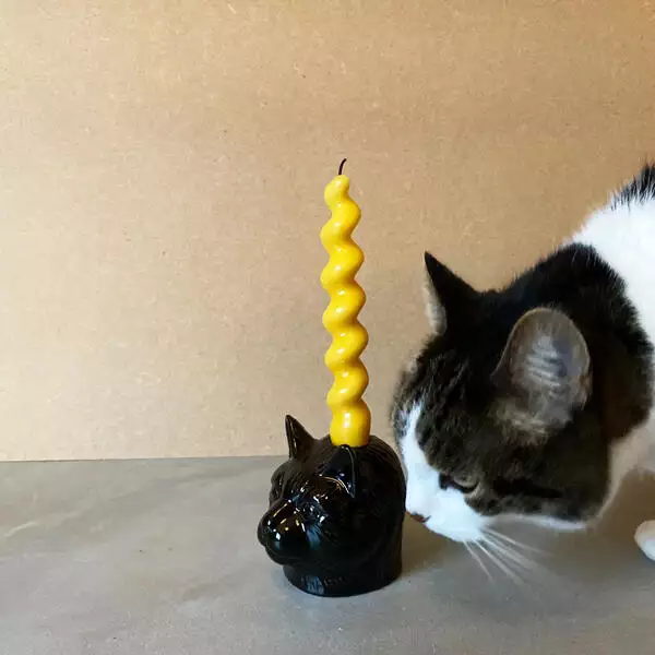 kandelaar kattenkop