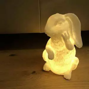 konijn lamp
