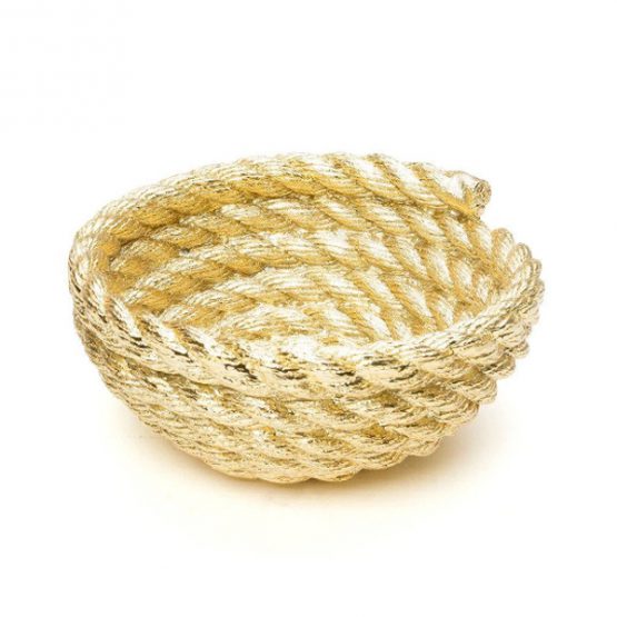 coil rope bowl gold
