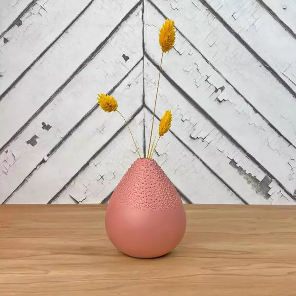 parel vaasje roze
