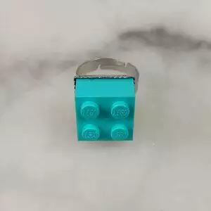 LEGO ring 4 licht blauw