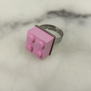 Lego ring licht roze