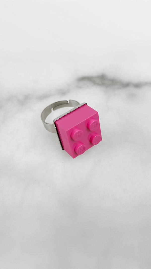 Lego-Ring hellrosa; FunFetti.shop