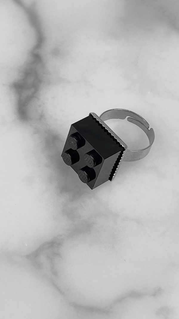 Lego Ring Schwarz; FunFetti.shop