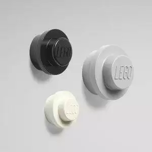 Lego wandhaken grijs