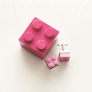 lego sieraden doosje roze