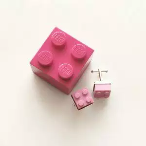 lego sieraden doosje roze