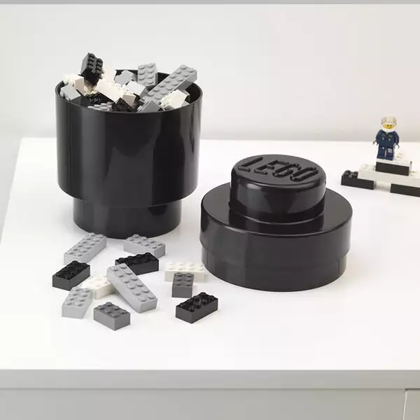 lego storage rond zwart