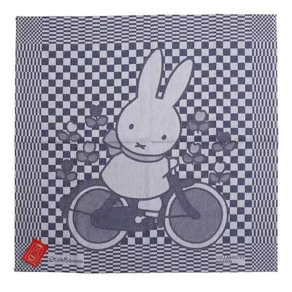 Theedoek Nijntje op de fiets