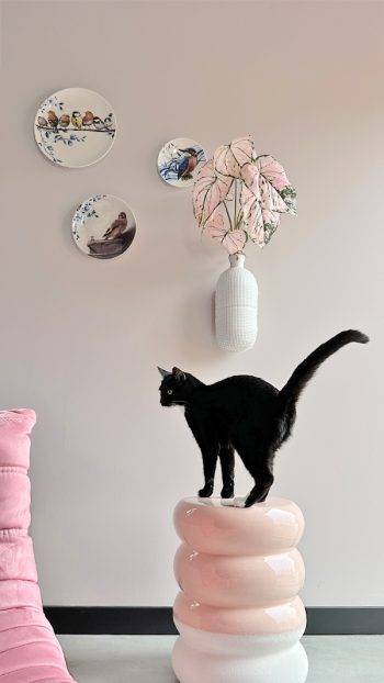 Heinen Delft blue -wall plate Kingfisher - FunFetti