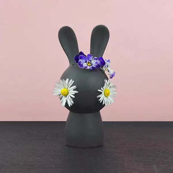 cuniculus bud vase zwart