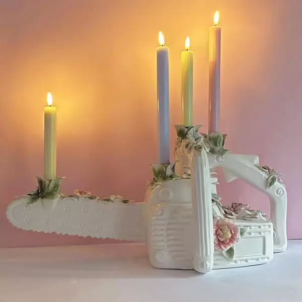 led kaars roze