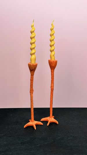 kandelaar poten oranje
