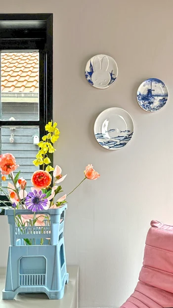 Bloemenkrat vaas - Blauw