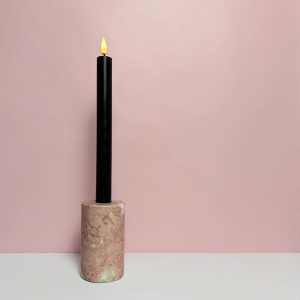 deluxe home art dinner kaars zwart