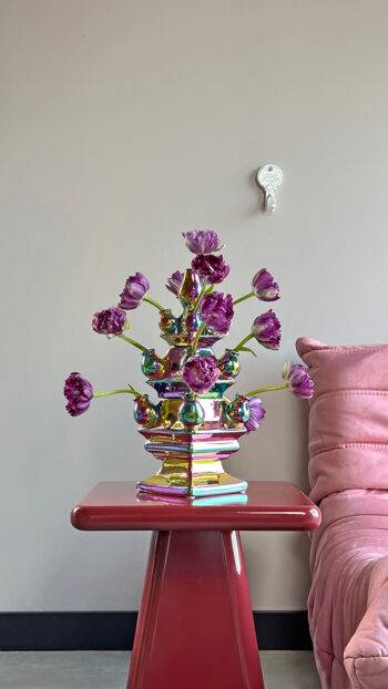 Tulip Vase Rainbow - Heinen Delfts Blauw - FunFetti.shop
