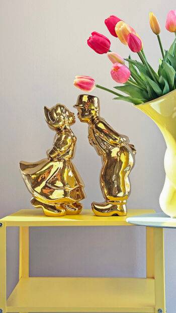 Kuspaar XL gold - Heinen Delfts Blauw - FunFetti.shop