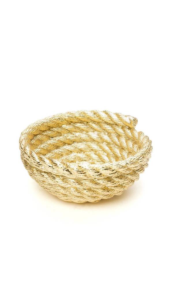 Coil Rope Bowl Goud - Bild 4