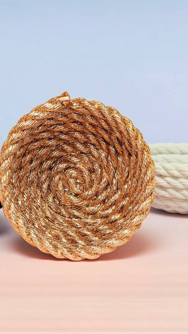 Coil Rope Bowl Goud - Bild 5