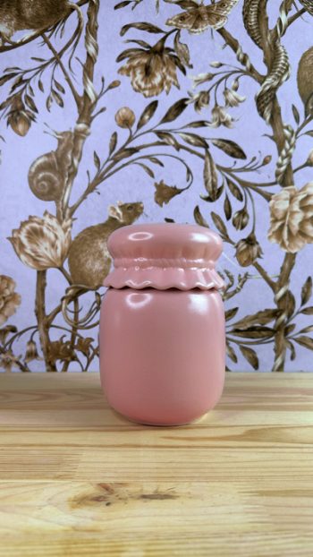 Keramieken jampot in mat roze