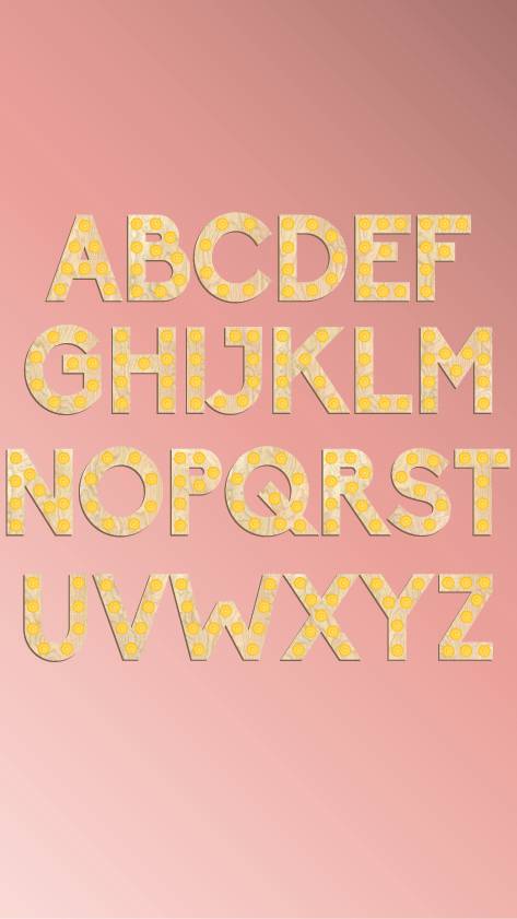 Houten letter lamp - Bild 2
