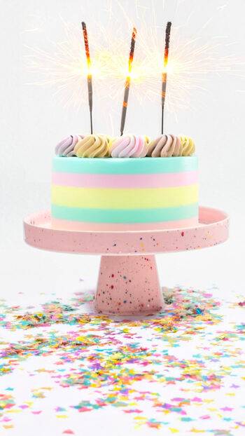 Cake Stand Part Pink - Egg Back Home - FunFetti