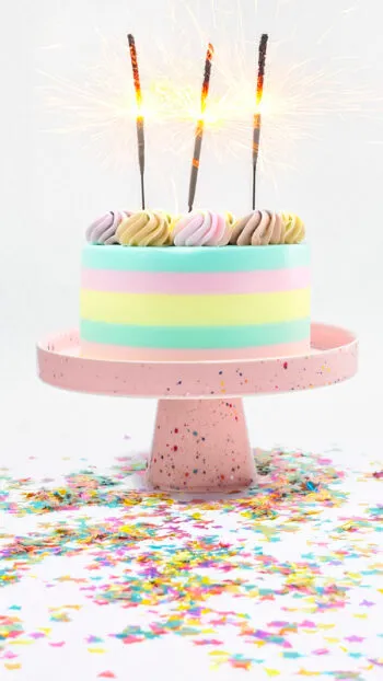 Cake Stand Part Pink - Egg Back Home - FunFetti