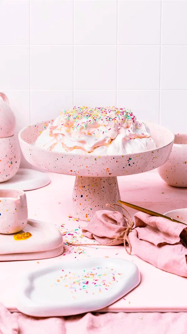 Cake Stand Part Pink - Egg Back Home - FunFetti
