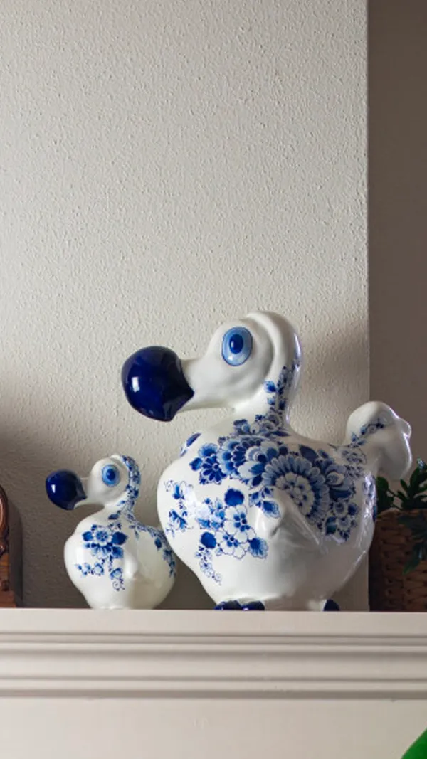 De Blauwe Dodo Groot - Heinen Delfts Blauw - FunFetti