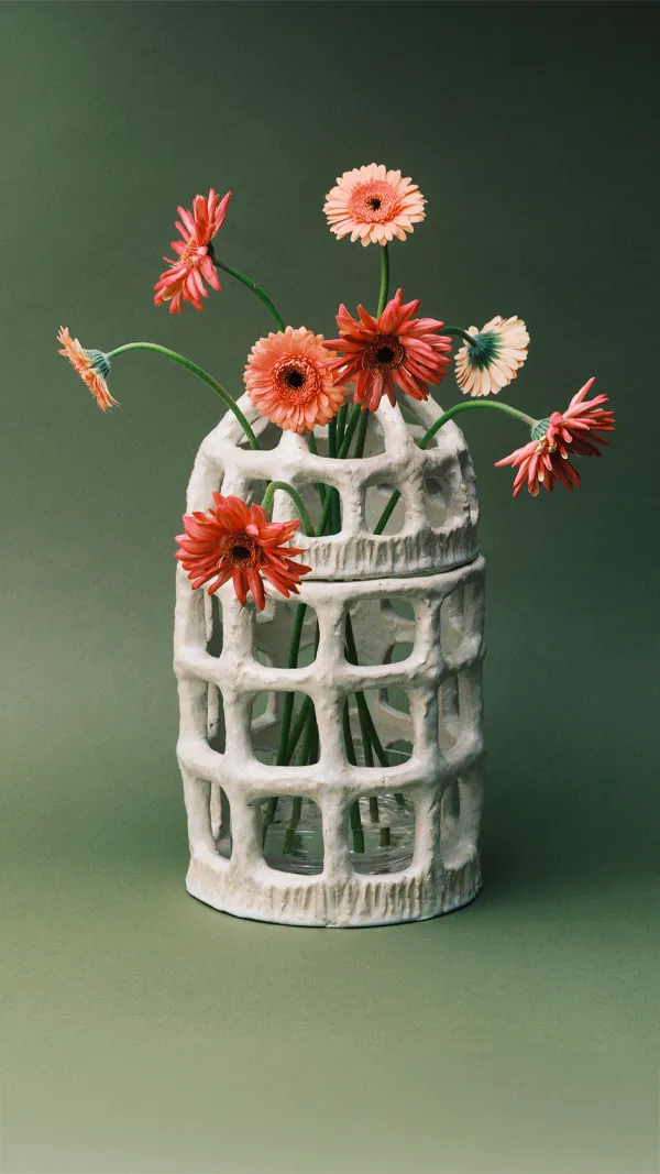 Pique-fleurs vase white Rosie – SERAX