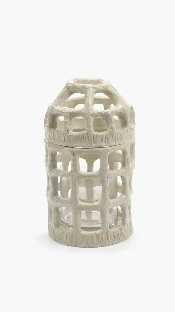 Pique Fleurs White Rosie Vaas - Afbeelding 2