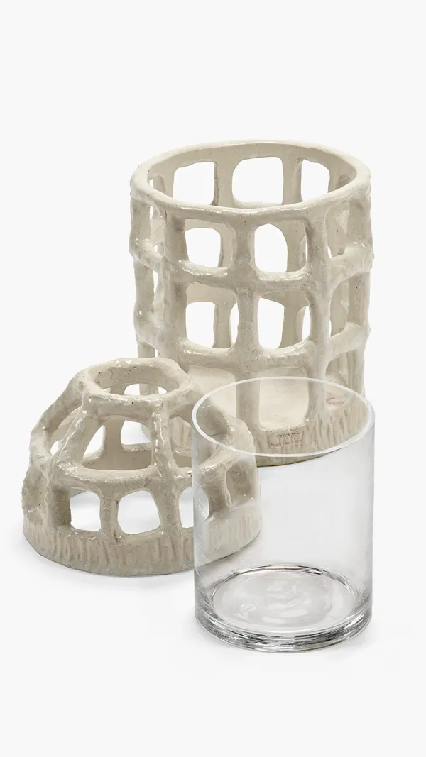 Pique Fleurs White Rosie Vaas - Afbeelding 5