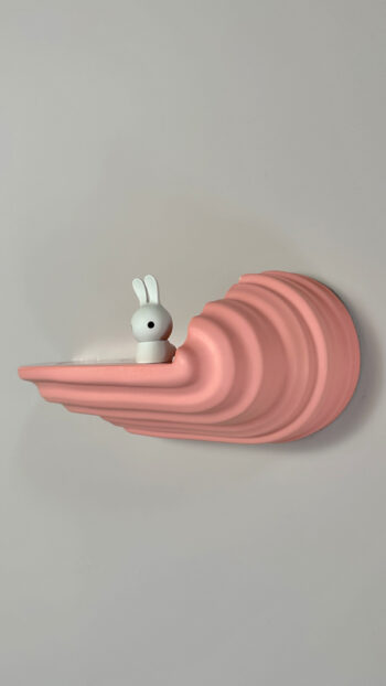 Boschroom wall shelf corner pink