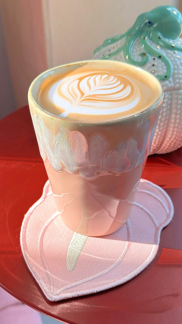 Latte Beker Licht Roze - Afbeelding 2