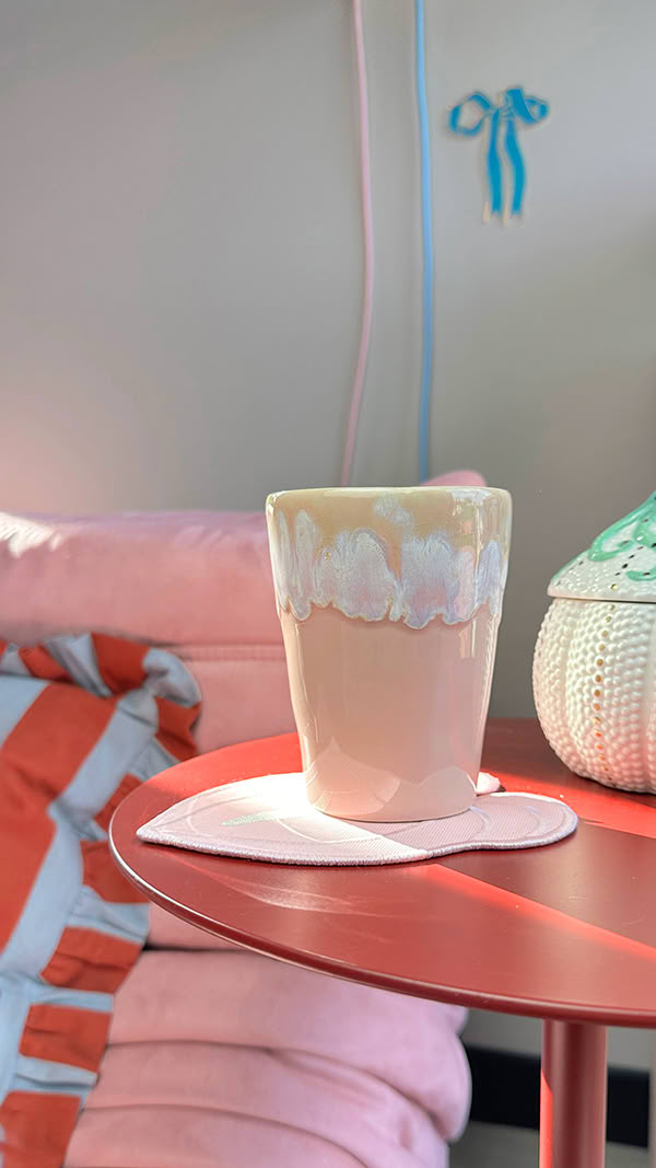 Latte Beker Licht Roze